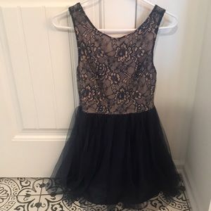 Navy and Tulle cocktail dress